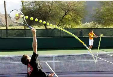 Risultati immagini per projectile motion tennis